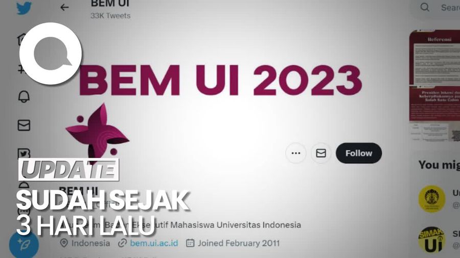 Diduga Diretas Usai Kritik Jokowi, Akun Twitter BEM UI Belum Bisa Diakses