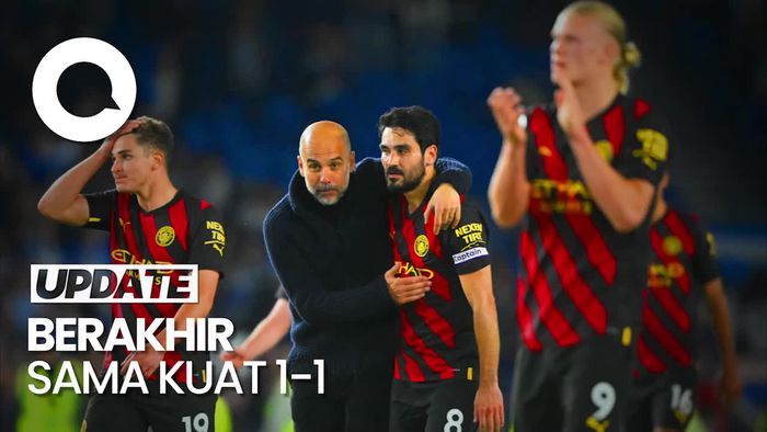 Gol Haaland Dianulir, Man City Ditahan Imbang Brighton