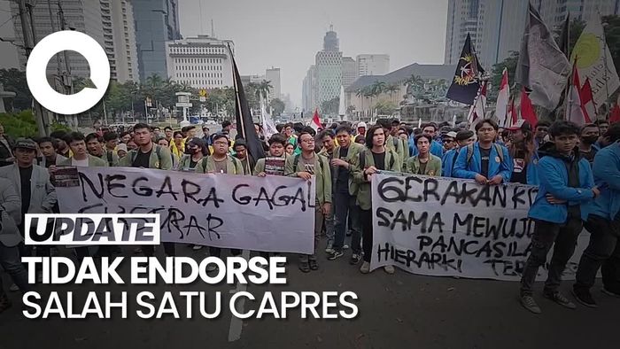 Demo di Dekat Istana, Mahasiswa Minta Jokowi Netral di Pilpres 2024