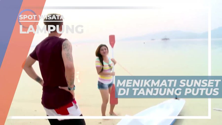 Panorama Indah Matahari Tenggelam di Tanjung Putus Lampung
