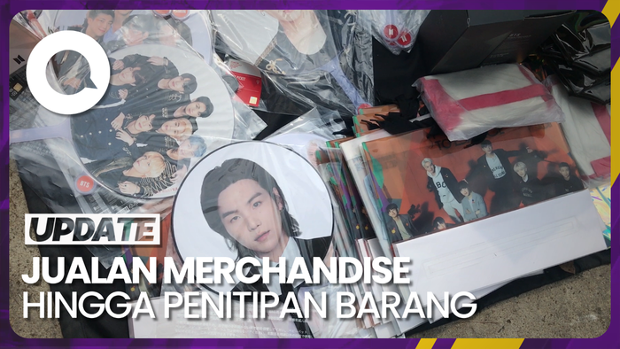 Konser Suga BTS Jadi Ladang Cari Cuan Para Pedagang 