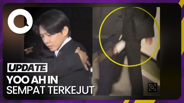 Momen Yoo Ah In Dilempar Botol Kopi Usai Diperiksa atas Kasus Narkoba