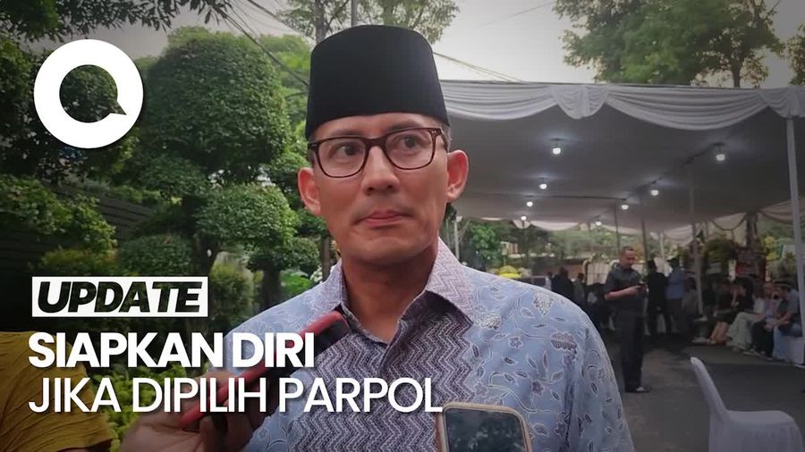 Sandi Serahkan soal Cawapres ke Pimpinan Parpol: Saya Siapkan Diri