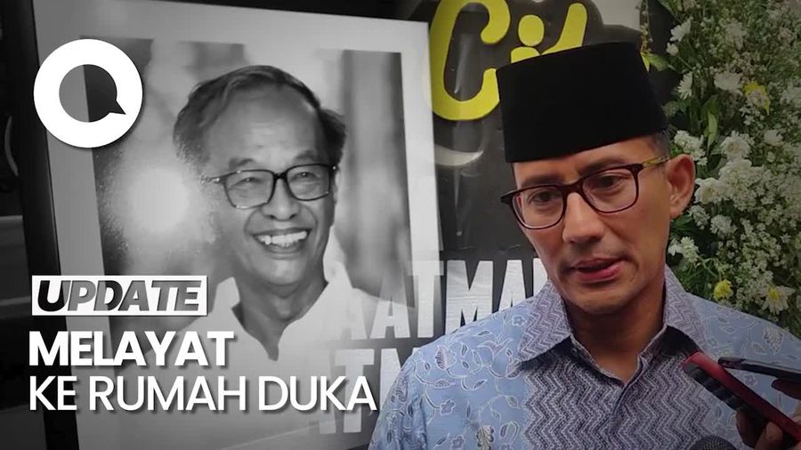 Duka Sandiaga Uno Atas Wafatnya Sarwono Kusumaatmadja 