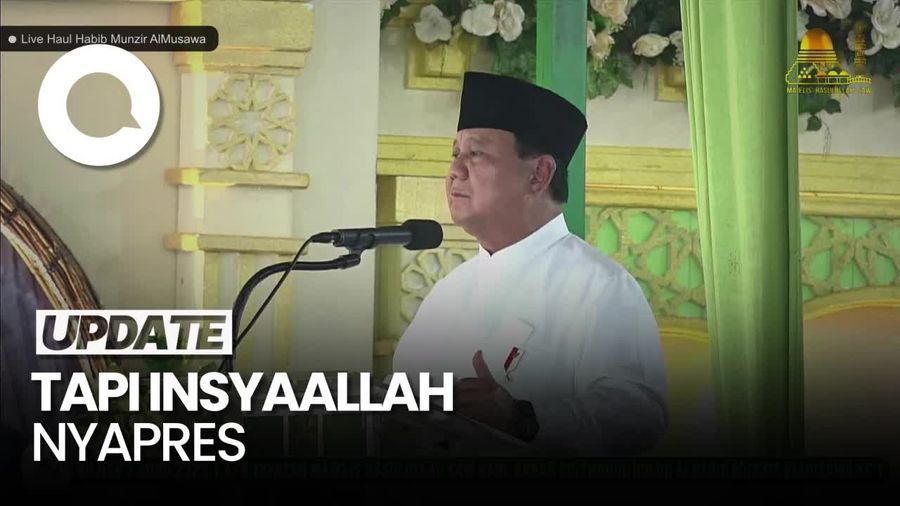 Berpidato di Acara Majelis Rasulullah, Prabowo Takut Dikira Kampanye