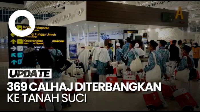 Penerbangan Perdana Calon Jemaah Haji dari BIJB Kertajati