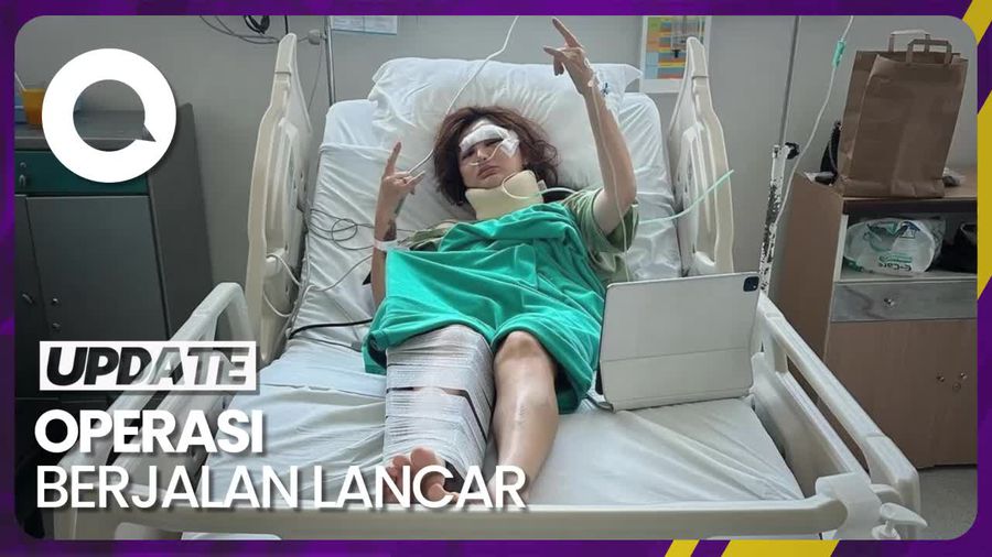 Kondisi Terkini Angela Lee Usai Operasi Kaki Akibat Kecelakaan