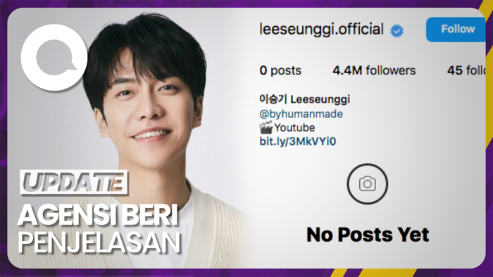 Heboh Postingan Instagram Lee Seung Gi Menghilang