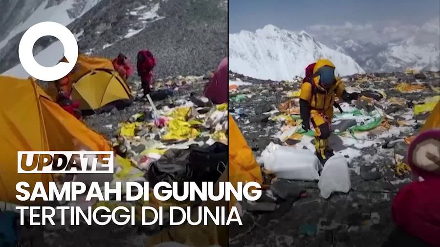 Jorok! 200 Kg Sampah Bekas Pendaki Berserakan di Gunung Everest