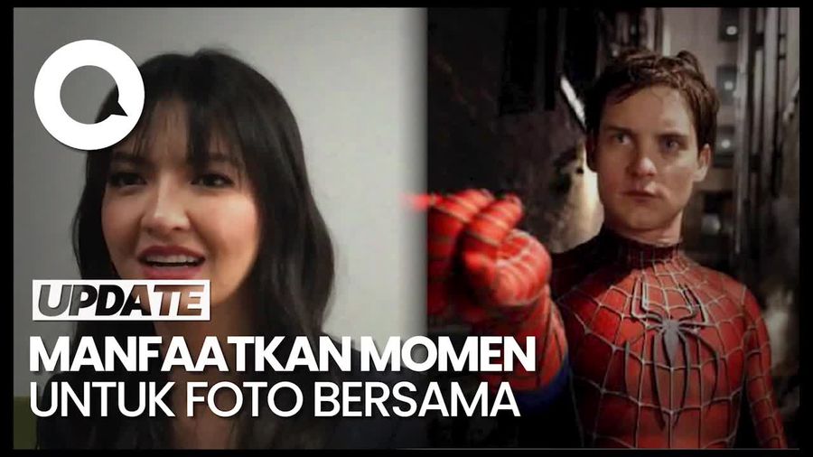Cerita Raline Shah Makan Pizza Bareng Aktor Spiderman, Tobey Maguire