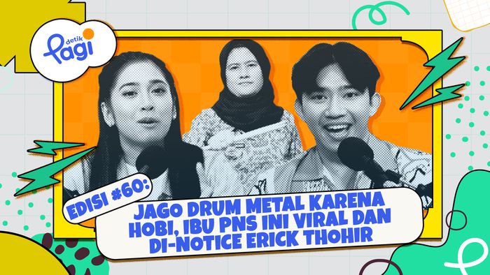 Jago Drum Metal karena Hobi, Ibu PNS Ini Viral dan Di-notice Erick Thohir