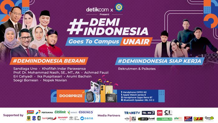 Hebohnya Gelaran #DemiIndonesia Goes to Campus di UNAIR Surabaya