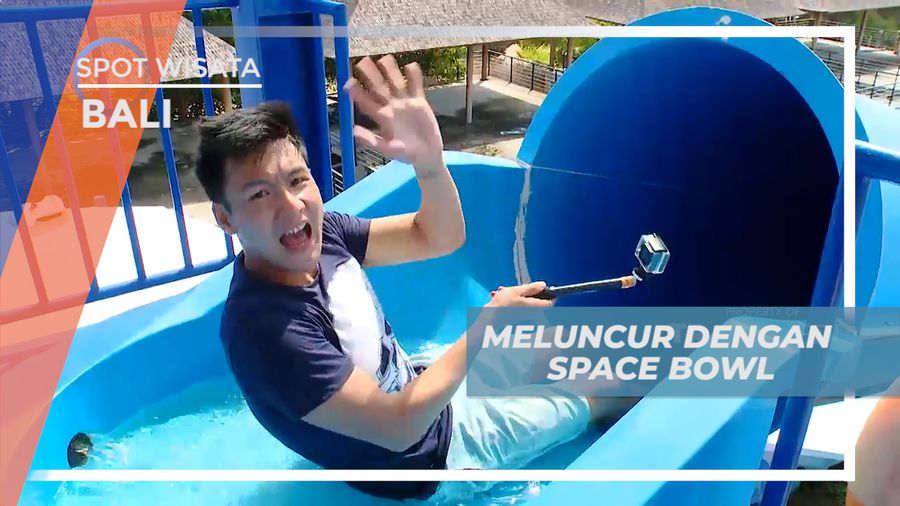 Pacu Adrenalin Meluncur Seru di Wahana Permain Air Space Bowl, Bali