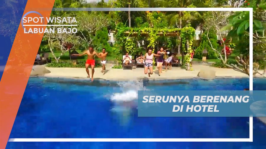 Serunya Berenang Sambil Menikmati Segelas Minuman yang Menyegarkan, Labuan Bajo