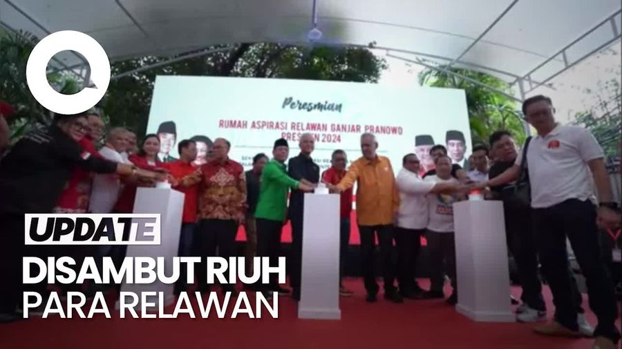 Ganjar Resmikan Rumah Aspirasi Relawan Pemenangan Pilpres 2024