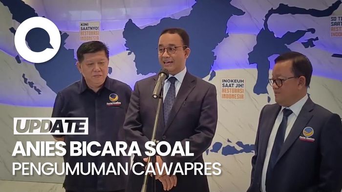 Anies soal 1 Nama Cawapres: Proses Sudah Berjalan, Nanti Diumumkan