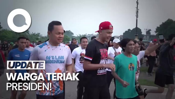 Ganjar Pranowo Jogging Bersama  Wali Kota Bogor Bima Arya