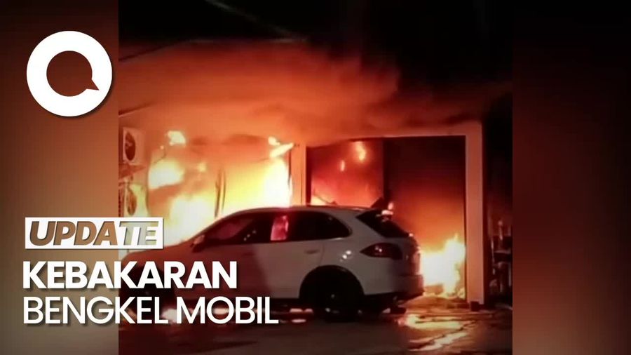 Kebakaran Bengkel Mobil di Kembangan Jakbar
