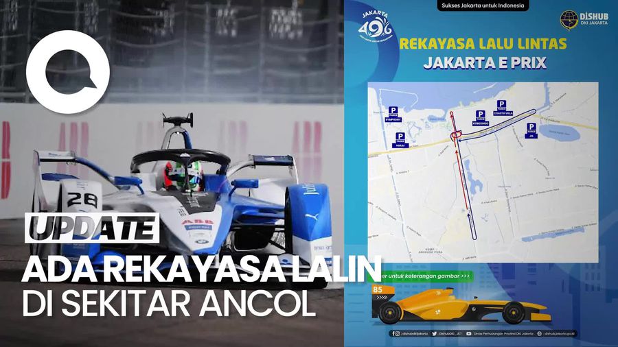 Simak Rekayasa Lalin di Sekitar Ancol saat Gelaran Formula E Jakarta
