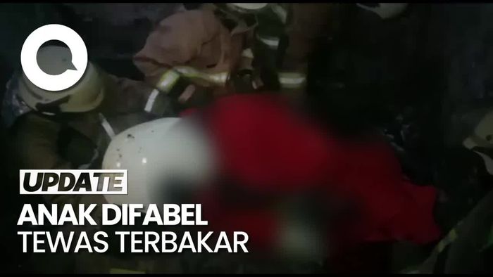 Seorang Anak Difabel Tewas Dalam Kebakaran 8 Rumah di Cakung