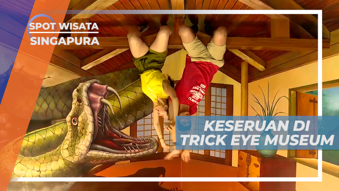 Seru-seruan habiskan Waktu Bermain di Museum Manipulasi Mata, Singapura