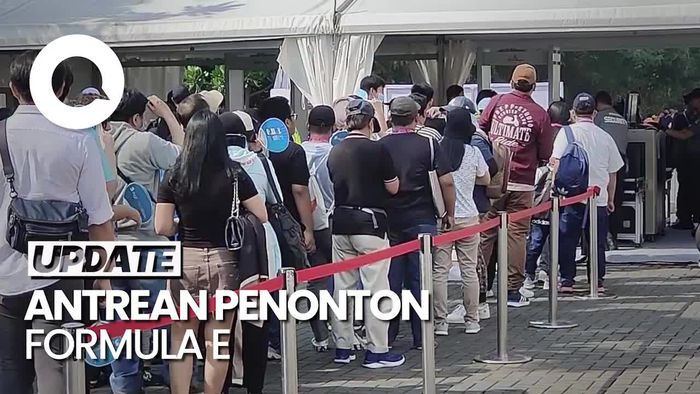 Formula E Hari Pertama, Antrean Penonton Mengular