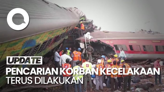 Update Korban Tewas Tabrakan Maut KA India: 288 Tewas-850 Terluka