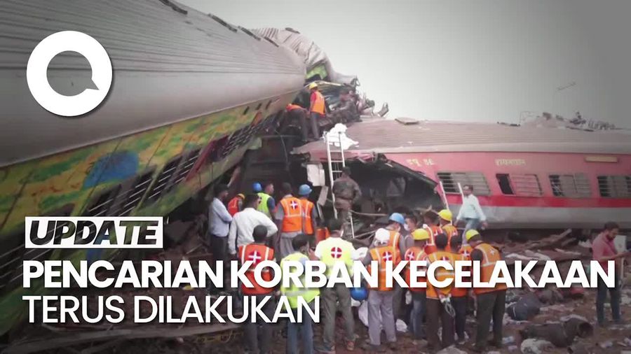 Update Korban Tewas Tabrakan Maut KA India: 288 Tewas-850 Terluka