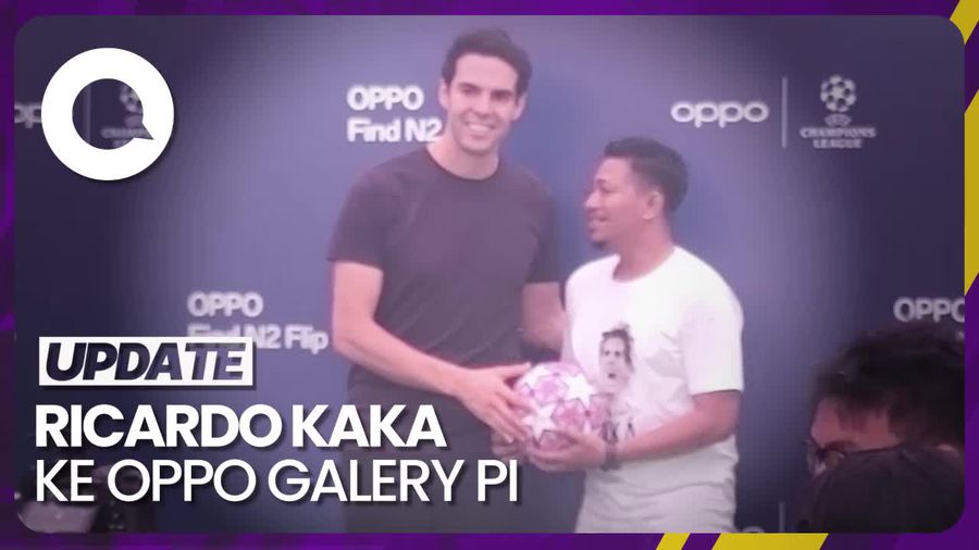 Riuh Milanisti Sambut Kedatangan Kaka di OPPO Gallery Plaza Indonesia