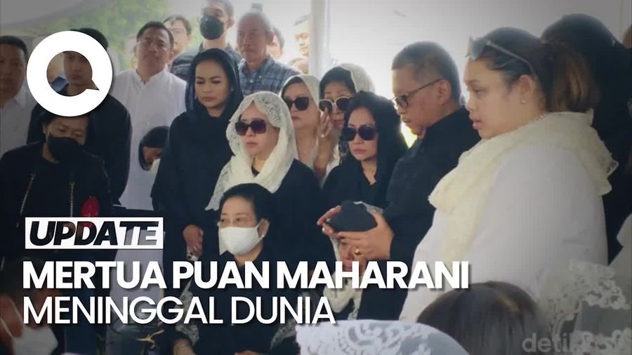 Pemakaman Mertua Puan Maharani di TPU Tanah Kusir, Megawati Hadir