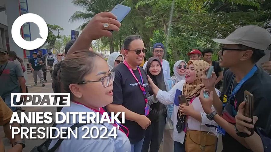 Anies Nonton Formula E, Penonton Teriak Presiden 2024