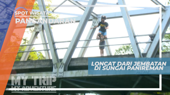Uji Nyali, Sensasi Melompat ke Sungai Panireman dari Atas Jembatan, Pangandaran