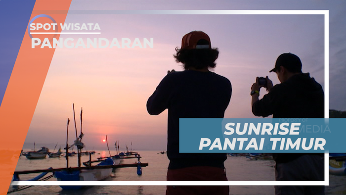 Awali hari, Berburu Indahnya Sinar Sunrise di Pantai Timur Pangandaran