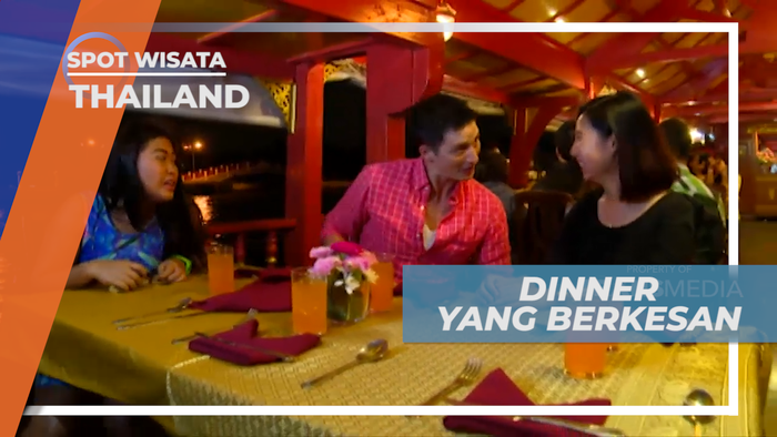 Menikmati Makan Malam Romantis di Atas Kapal Cruise yang Indah, Thailand