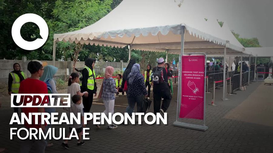 Hari Kedua Formula E, Antrean Penonton Masih Sepi