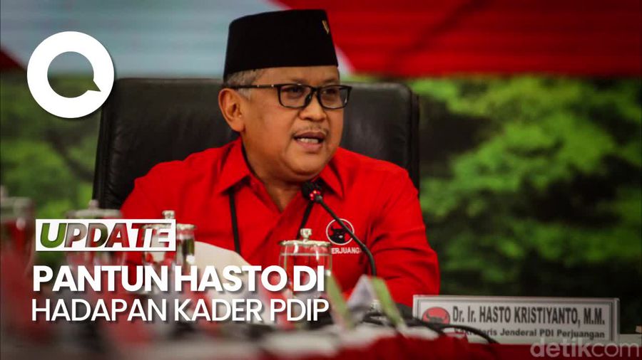 Pantun Hasto: Jokowi-Ganjar Sehati, Kesatupaduan Bikin Calon Lain Iri