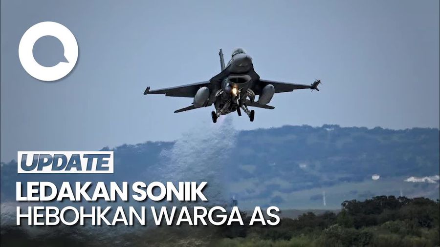 Begini Suara Ledakan Sonik F-16 yang Gegerkan AS