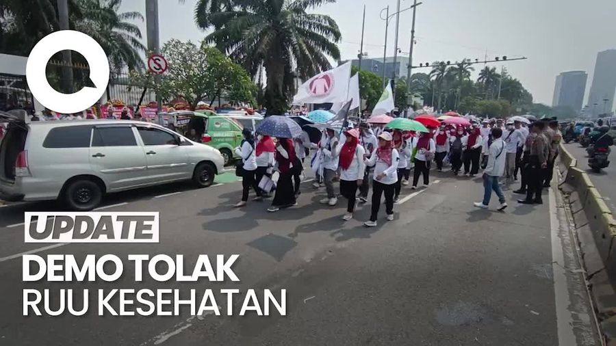 Masa Tolak RUU Kesehatan Bubarkan Diri, Lalin DPR Kembali Normal