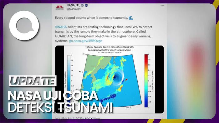 NASA Kembangkan Sistem Pendeteksi Tsunami Berbasis GPS