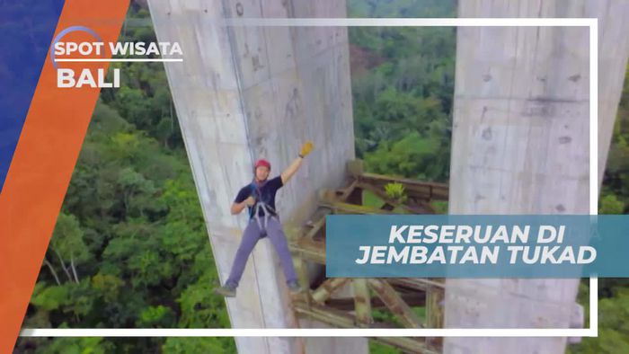 Uji Adrenalin Dengan Rappeling di Jembatan Tukad Bangkung Bali