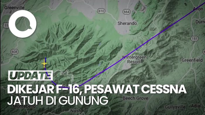 Pesawat Cessna Nyelonong ke Washington, Dikejar F-16 Lalu Jatuh