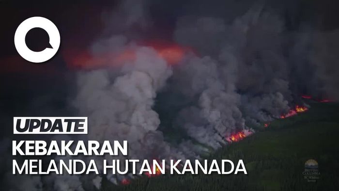 Kebakaran Melanda Hutan Kanada, Helikopter Diterjunkan Padamkan Api