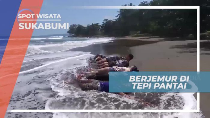 Menikmati Keindahan Pantai Selatan Dengan Berjemur, Sukabumi