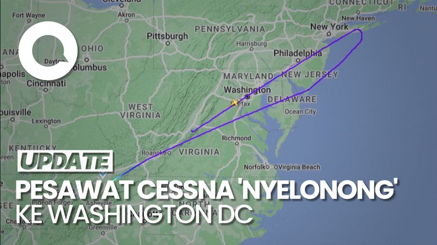 Ledakan Sonik Guncang Washington Usai Jet Tempur AS Kejar Pesawat Cessna