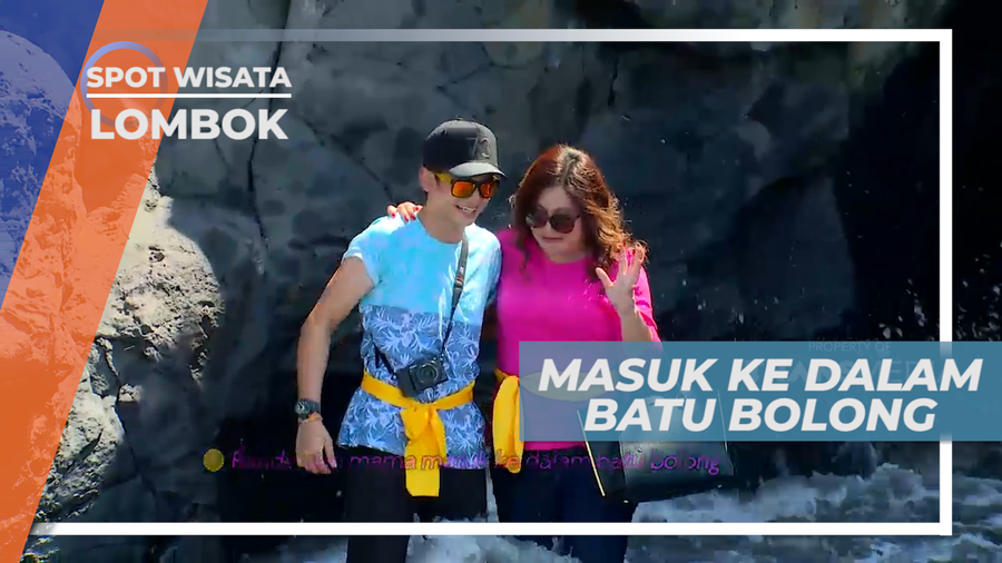 Pengalaman Seru Masuk ke Dalam Batu Bolong di Tengah Pura, Lombok