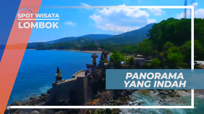 Menikmati Indahnya Pemandangan Pantai Senggigi dari Atas Pura, Lombok