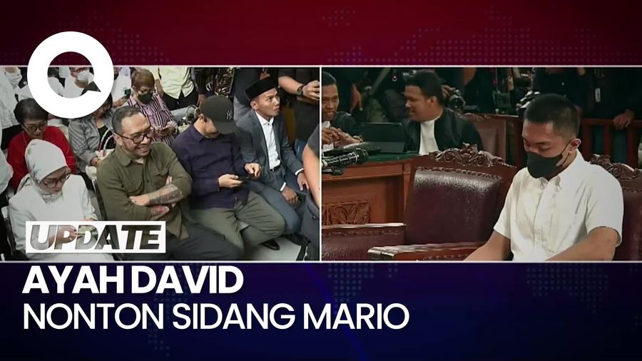Dikawal Banser, Ayah David Pantau Sidang Mario dandy-Shane