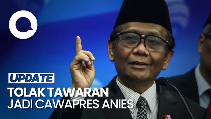 Alasan Mahfud Tolak Tawaran Jadi Cawapres Anies Baswedan