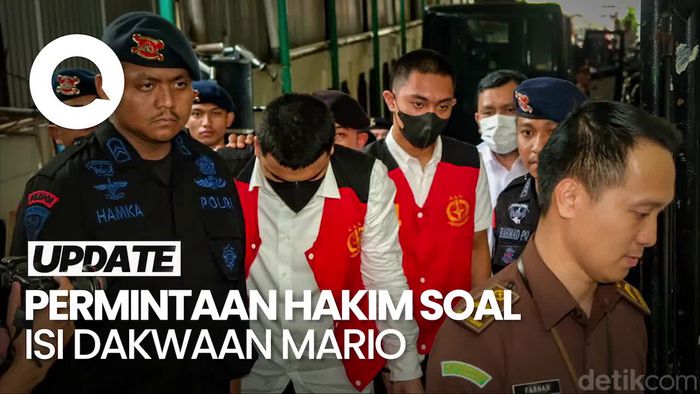 Hakim Minta Dakwaan Mario Dandy Terkait Kesusilaan Tak Dipublikasikan