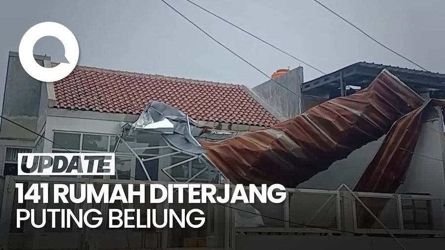 Ratusan Rumah di Baleendah Bandung Rusak Dihempas Puting Beliung